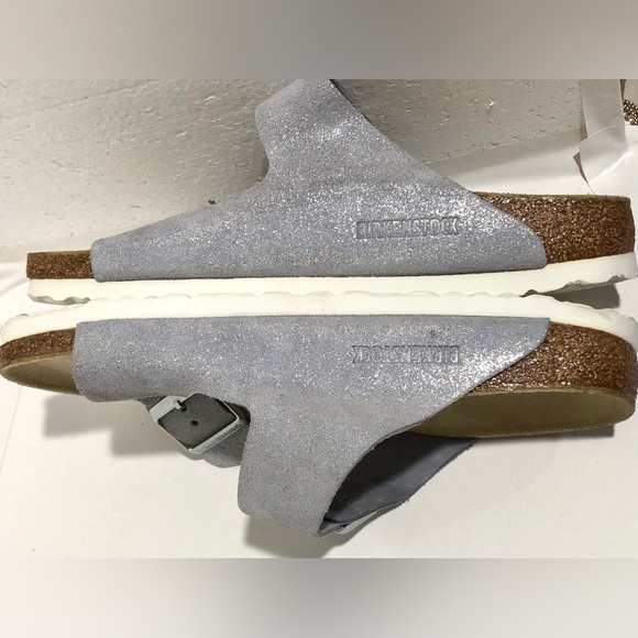 Birkenstock Women's Silver Sandals - Picture 6 of 10